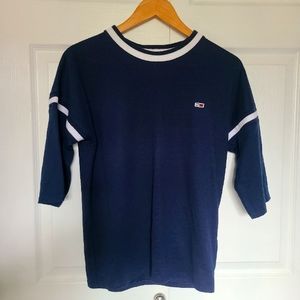 TOMMY HILFIGER Navy Blue 3/4 Sleeve T-Shirt